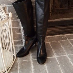 Leather boots